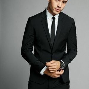 Black New Express Slim Innovators Performance Suit